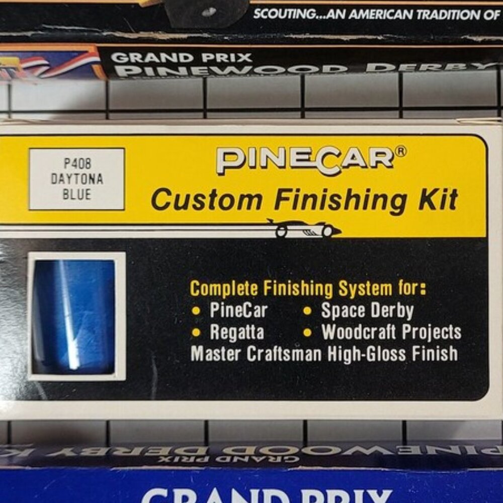 Boy Scouts of America Official PineCar Custom Finishing Kit - For Display VTG